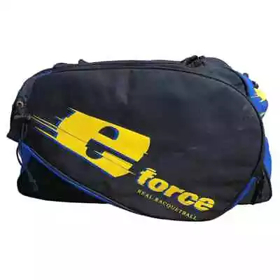 E Force Real Racquetball Racket Duffle Bag Carry Case Black Blue • $44