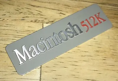 1984 Macintosh 512K Original Rear Aluminum Case EMBLEM For Mac Model M0001W NICE • $39.99