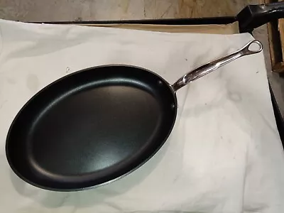 Mauviel M'Stone 3 Oval Frying Pan With Cast Stainless Steel Handle 13.7-in • $92.61