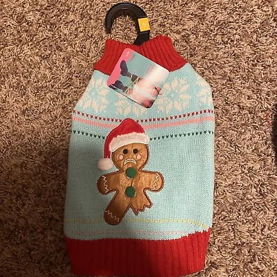 $11.49 • Buy Merry Makings Holiday Dog Sweater ☃️ Ginger Snap  Size Small