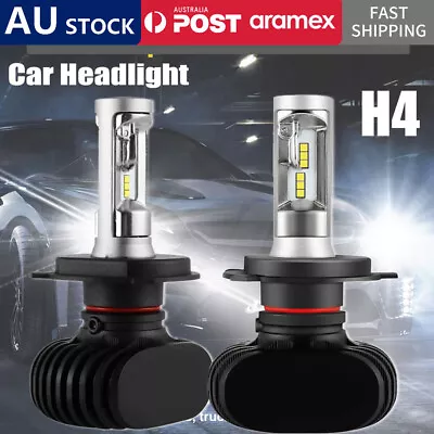 2x LED H4 9003 Car Headlight Kit 300000LM 4 SIDE Lamp Bulbs Globes HI/LO 6500K • $15.90