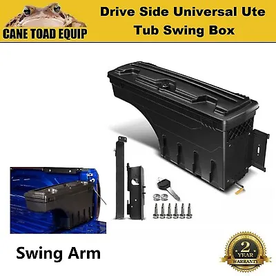 $159 • Buy Ute Tub Storage Box Universal Right Drive Side Tool Box Lockable Trailer Black 