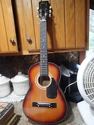 Vintage Harmony H303 Acoustic Guitar -   33-/34  Tall Project Guitar • $37.99