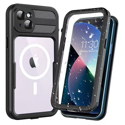 $20.99 • Buy IPhone 14 Plus 14 Pro Max Case Waterproof Shockproof Heavy Duty MagSafe Cover