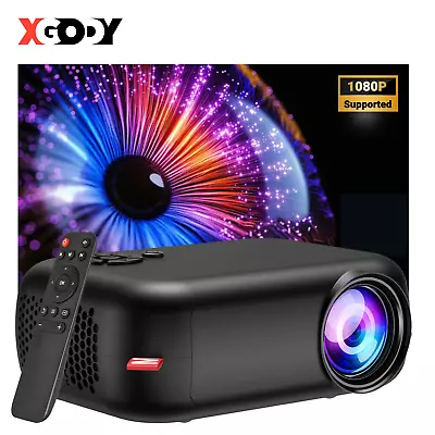 Projector 1080P FHD LED Home Party Theater Cinema Portable Pocket Projector HDMI • $59.99