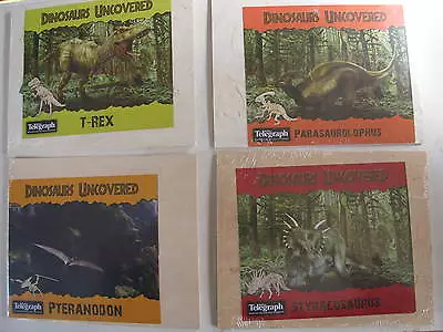 3D Dinosaurs Wooden Puzzles Skeltons Various Wood Press Out Mini Craft T-Rex  • £5.99