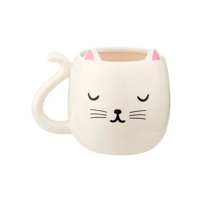 Sass & Belle Cutie Cat Shaped Mug Mother's Day Valentine's Day Weddings Gifts • £9.99