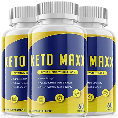 3-Pack Keto Maxx Supplement PillsWeight LossFat BurnerAppetite Supplement • $27.88