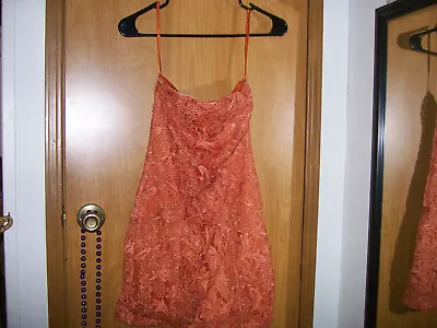 Orange Size Small Mini Dress By C Luce • $6.72