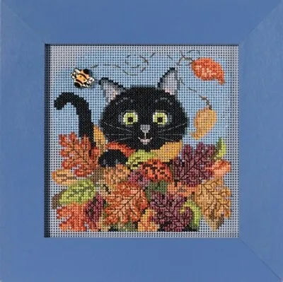 Playful Cat - Mill Hill Buttons And Beads - Cross Stitch Kit - MH14-2122 • $17.99