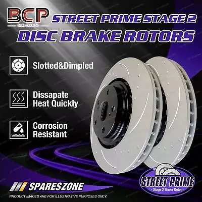 Front BCP Slotted Disc Brake Rotors For Mazda E2000 E2200 Traveller 1600 2000 • $152.23