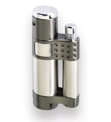 NIB Vector Stratos / 02 Gunmetal Satin Torch Flame Single Jet Cigar Lighters • $25.49