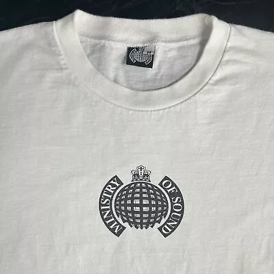 Vintage Ministry Of Sound T Shirt House Electronic RARE Aphex Twin 90s Boxy M • $99.99