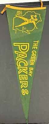 Green Bay Packers 1950/60’s Vintage Felt ORIGINAL Pennant! • $299.99