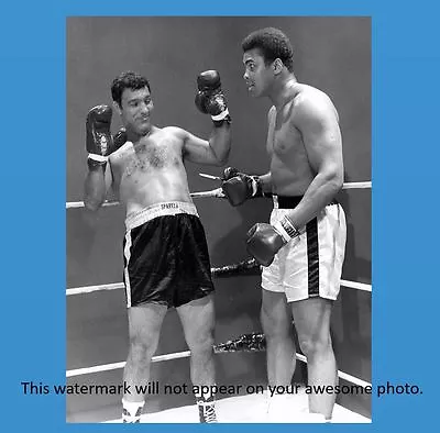 Muhammad Ali + Rocky Marciano PHOTO Boxing Champs SUPER FIGHT Publicity Stunt • $5.68