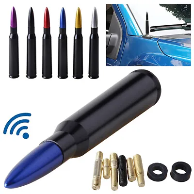 US BULLET ANTENNA 50CAL CALIBER For TRUCK DODGE RAM 1500 FORD F150 RAPTOR BLUE • $9.99