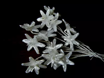 Antique  Bouquet White Blossom Wax Flowers For Hats Veils Millinery • $25.99