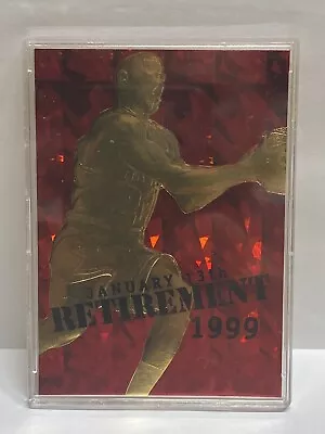 Michael Jordan ‘97 Fleer 23KT Gold- 1999 January 13th Retirement RUBY #8276/9923 • $21.99