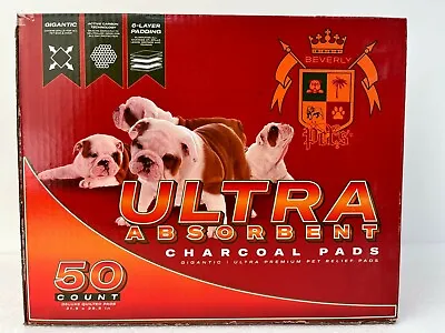 £19.75 • Buy New Charcoal  Dog Puppy Pads 6 LAYER Training Wee Floor Toilet Mat 55cm X 75cm