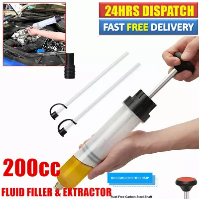 $13.49 • Buy Hand Oil Change Syringe Brake Fluid Extractor Pump Automotive Oil Syringe 200cc