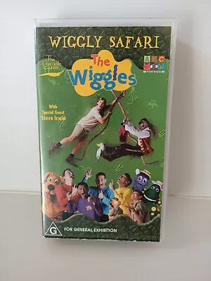The Wiggles Wiggly Safari With Steve Irwin VHS Tape Video The Crocodile Hunter • $19.99