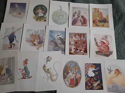 MARGARET TARRANT LOT 16 VINTAGE 1920's ALICE IN WONDERLAND ORIGINAL PRINTS 6 X8  • £9.99