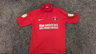 Charlton Athletic League One Champions 2012/13 Nike Red Home Shirt Size Medium • £50