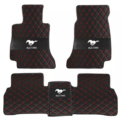 Fit For Ford Mustang Coupe Convertible Waterproof Car Floor Mats Custom Luxury • $52.82