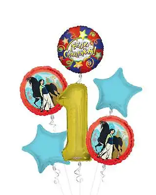 Mulan IFeliz Cumpleanos Balloon Bouquet (6 Balloons) Viva Party • $11.99