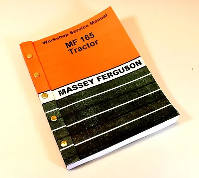 Massey Ferguson Mf 165 Tractor Service Manual Technical Repair Shop Workshop • $38.97