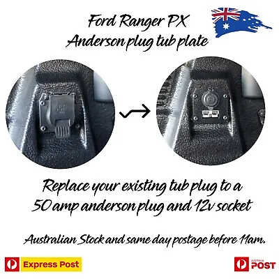 $35.97 • Buy Ford Ranger PX2 PX3 Ford Ranger / Raptor Tub 50amp Plug And 12v Socket