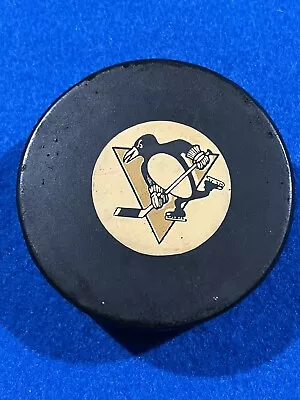 Vintage 1973-77 Pittsburgh Penguins Art Ross Converse Game Hockey Puck • $224.99