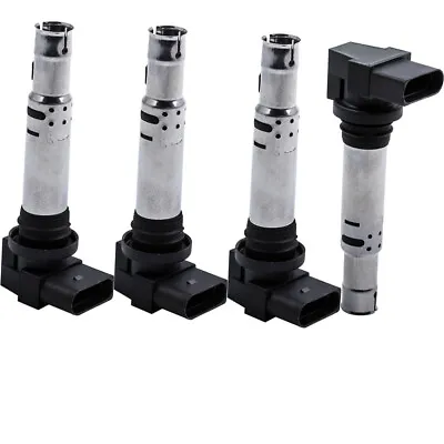 4 Pieces Electronic Ignition Coil For VW Caddy Golf For Audi For Seat 2002-2015 • $44.42