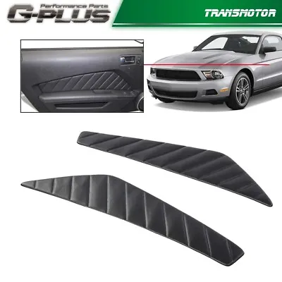 Pair Black Door Panel Insert Fit For 2010 2012 2013 2014 Ford Mustang Pleated • $31.39