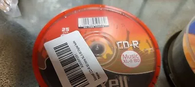 £14.99 • Buy 25 Maxell Cd Cd-r 80 Mins Xl-ii Digital Audio Recordable Blank Music Discs Cdr
