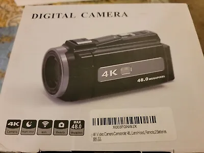 NEW 4KVideo Camera Camcorder 48MP UHD WiFi Digital Video Recorder Cam YouTube • $70