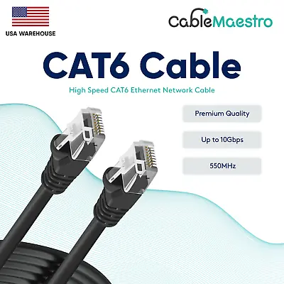 CAT6 Ethernet Internet CAT 6 Cable LAN Network Modem Router RJ45 Patch Cord Lot • $3.25