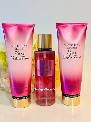 3 Pc Victoria's Secret Pure Seduction Fragrance Mist & Lotion Set ORIGINAL • $27.99