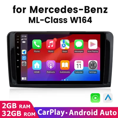 For Mercedes Benz W164 ML320 X164 Car Radio Stereo Android 12 Carplay DAB+ BT • £146.87