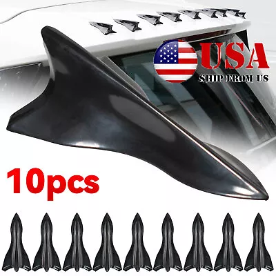 Set 10Pack Shark Fin Diffuser Vortex Generator Universal Car Roof Spoiler Bumper • $9.49