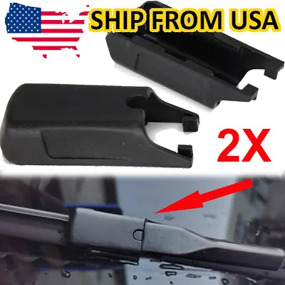 2Pcs For Mercedes Benz Front Windscreen Wiper Arm Cover Cap Clips Fitting Parts • $10.82