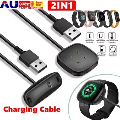 USB Charger Charging Cable For Fitbit Versa 4 3 Sense 2 Inspire 2 3 HR Ace 2 • $7.21