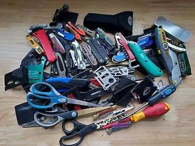 TSA LOT Of Knives Multi Tools & More! 15+ LBS Variety Mix! FREE SHIPPING! • $84.99