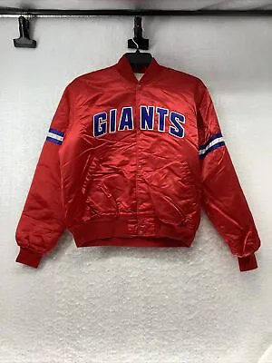 Sarter New York Giants NFL Red Bomber Jacket Adult Size Large • $109.99