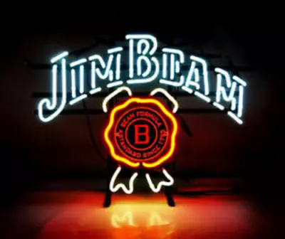 20 X16  Jim Beam Whiskey Bar Neon Sign Light Lamp Visual Artwork Display Z100 • $134.49