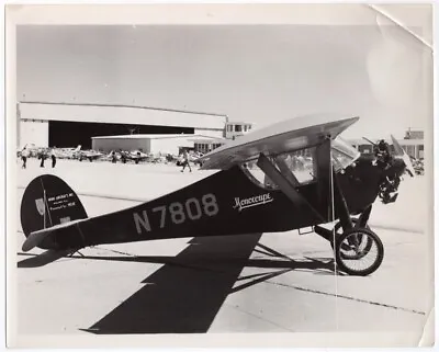 1929 Monocoupe 113 N7808 At Airshow In 8x10 1960s Original Real Photo • $33.99