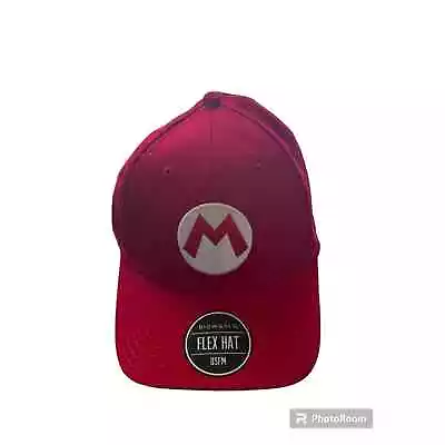 BIOWORLD Super Mario Bros Red Mario OSFM Fitted Cap NWT • $19