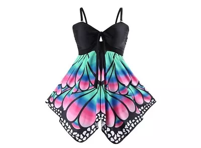 Tankini & Shorts Plus Size Skirted Butterfly Print 3XL (18)  2 Pce Swimsuit BNWT • $27.99