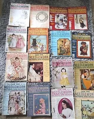 Olde Time Needlework Magazine Patterns And Designes Lot Of 16 From 1970s Great  • £200.27