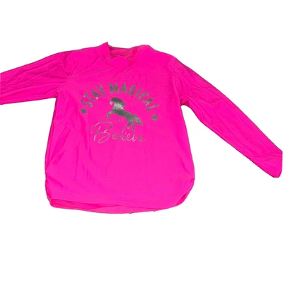 £2.50 • Buy Girls Asda Sun Safe Set Top Pink With Unicorn Age 6 Sun Protection Long Sleeve